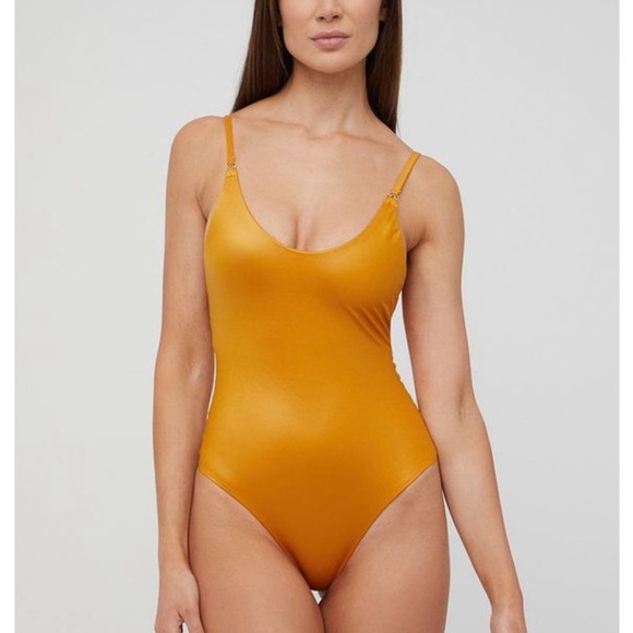 New GUESS Elegant Yellow One-Piece Swimsuit - Picture 2 of 9